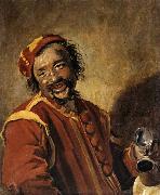 Frans Hals Lachende man met kruik oil